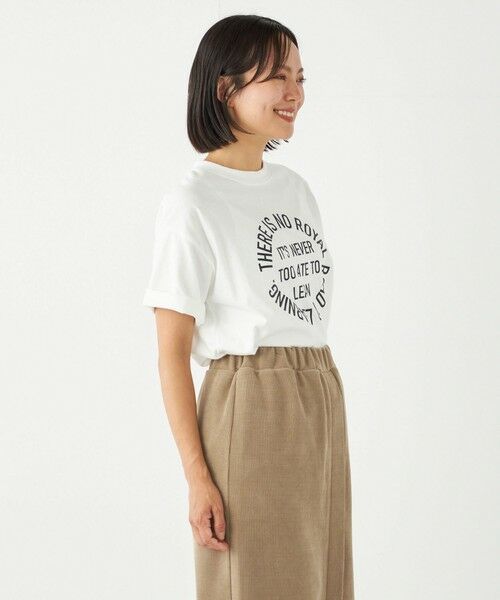 SHIPS for women / シップスウィメン Tシャツ | SHIPS Colors:〈洗濯機可能〉サークル ロゴ ルーズ TEE | 詳細6