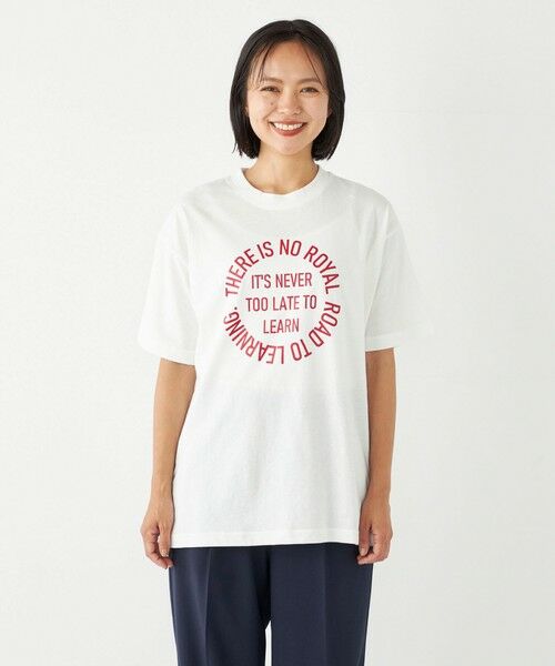 SHIPS for women / シップスウィメン Tシャツ | SHIPS Colors:〈洗濯機可能〉サークル ロゴ ルーズ TEE | 詳細19