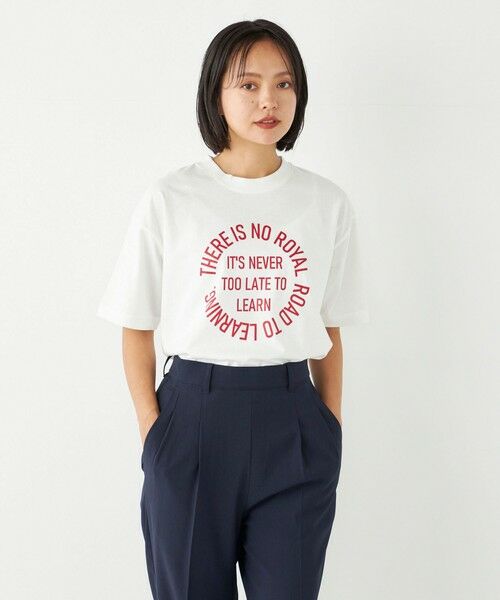 SHIPS for women / シップスウィメン Tシャツ | SHIPS Colors:〈洗濯機可能〉サークル ロゴ ルーズ TEE | 詳細23