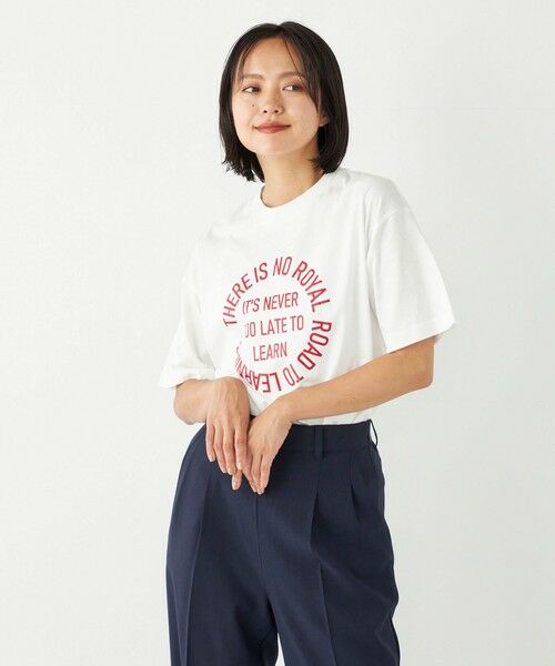 SHIPS for women / シップスウィメン Tシャツ | SHIPS Colors:〈洗濯機可能〉サークル ロゴ ルーズ TEE | 詳細24