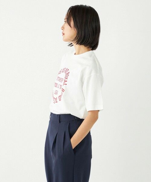 SHIPS for women / シップスウィメン Tシャツ | SHIPS Colors:〈洗濯機可能〉サークル ロゴ ルーズ TEE | 詳細25