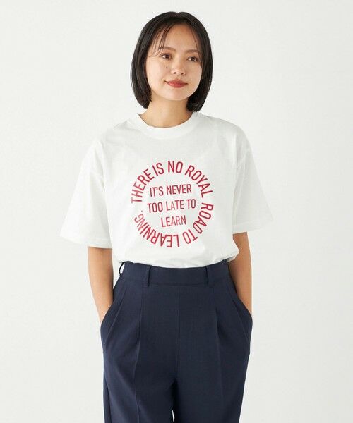 SHIPS for women / シップスウィメン Tシャツ | SHIPS Colors:〈洗濯機可能〉サークル ロゴ ルーズ TEE | 詳細27