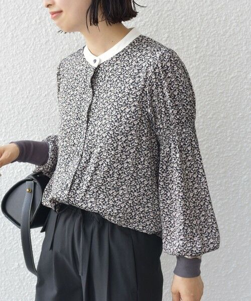 SHIPS / シップス シャツ・ブラウス | * 〈手洗い可能〉フラワー プリント 配色 ブラウス ◇ | 詳細4