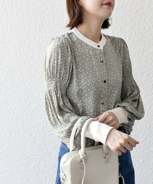 SHIPS / シップス シャツ・ブラウス | * 〈手洗い可能〉フラワー プリント 配色 ブラウス ◇ | 詳細22