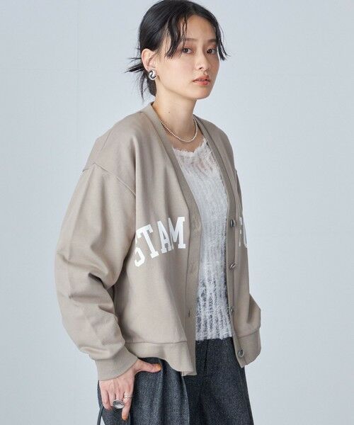 SHIPS for women / シップスウィメン カーディガン・ボレロ | 【SHIPS別注】81BRANCA:カレッジ スウェット Vネック カーディガン ◇ | 詳細26