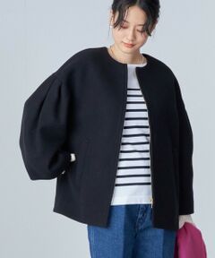 Bellandi SUPER130 コクーン ショート コート ◇