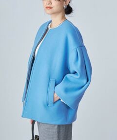 Bellandi SUPER130 コクーン ショート コート ◇