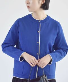 SHIPS / シップス カーディガン・ボレロ | quaranciel:〈洗濯機可能〉バイカラー ライン カーディガン ジャケット