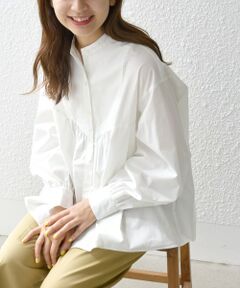 SHIPS / シップス シャツ・ブラウス | SHIPS any:〈洗濯機可能〉REPREVE スタンドカラー フレア シャツ