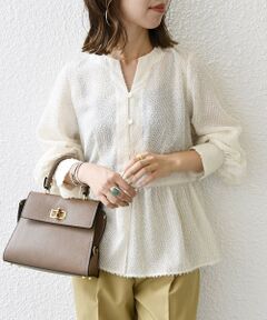 SHIPS / シップス シャツ・ブラウス | SHIPS any:〈洗濯機可能〉ドビー ペプラム ブラウス