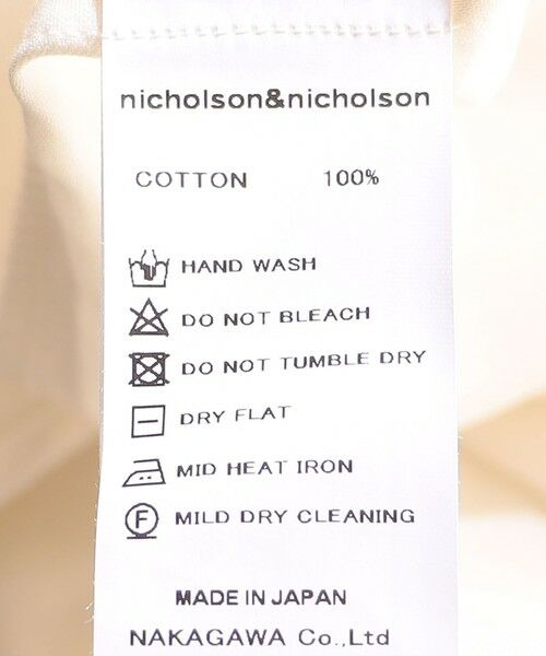 nicholson&nicholson:〈手洗い可能〉フリル カラー ブラウス （シャツ