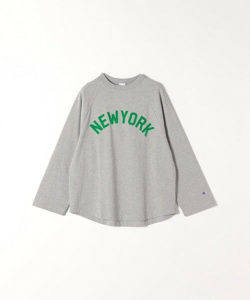 SHIPS for women / シップスウィメン Tシャツ | Champion:〈手洗い可能〉ラウンドヘム カレッジ ロゴ ロンTEE | 詳細17