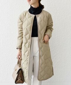 SHIPS / シップス ダウンジャケット・ベスト | 【SHIPS any別注】TAION:〈手洗い可能〉パイピング ノーカラー キルティング コート 23AW