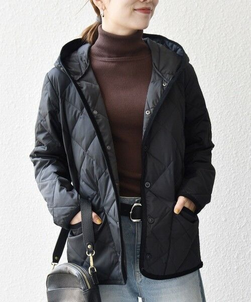 SHIPS / シップス ダウンジャケット・ベスト | 《追加予約》【SHIPS any別注】TAION:〈手洗い可能〉パイピング フード ジャケット | 詳細30