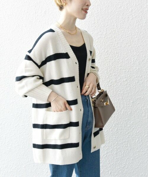 SHIPS any: AQUA カシミヤ ミックス Vネック ニット
