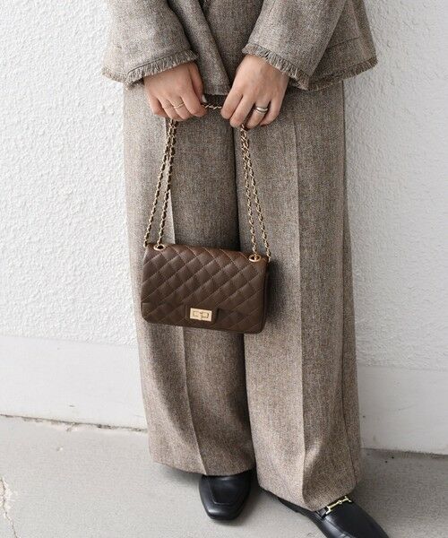 SHIPS / シップス ショルダーバッグ | 《一部追加予約》SHIPS Colors:キルティング チェーン バッグ◇ | 詳細17