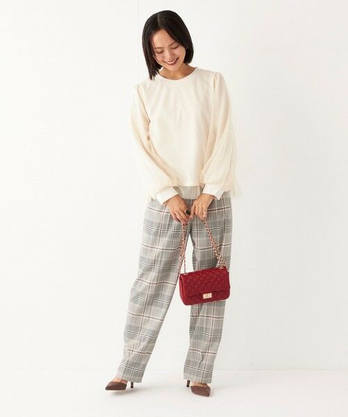 SHIPS for women / シップスウィメン カットソー（半袖以外） | SHIPS Colors:〈手洗い可能〉チュール レイヤード トップス | 詳細9