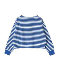 SHIPS / シップス カットソー（半袖以外） | SHIPS Colors:ミニ ウラケ ボーダー クロップド トップス◇