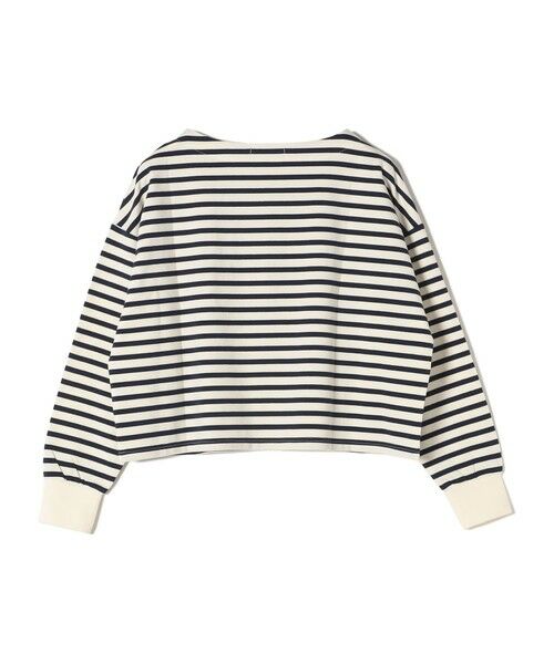 SHIPS for women / シップスウィメン カットソー（半袖以外） | SHIPS Colors:ミニ ウラケ ボーダー クロップド トップス◇ | 詳細1