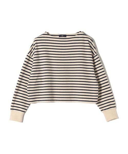 SHIPS for women / シップスウィメン カットソー（半袖以外） | SHIPS Colors:ミニ ウラケ ボーダー クロップド トップス◇ | 詳細5
