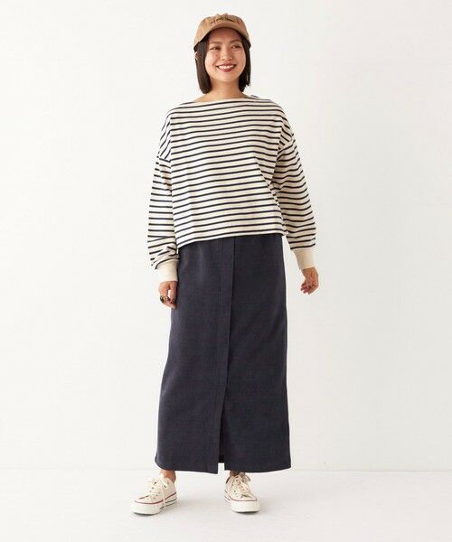SHIPS for women / シップスウィメン カットソー（半袖以外） | SHIPS Colors:ミニ ウラケ ボーダー クロップド トップス◇ | 詳細13