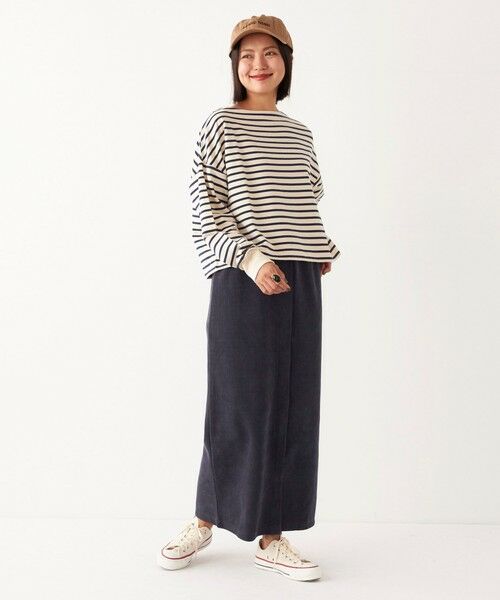 SHIPS for women / シップスウィメン カットソー（半袖以外） | SHIPS Colors:ミニ ウラケ ボーダー クロップド トップス◇ | 詳細16