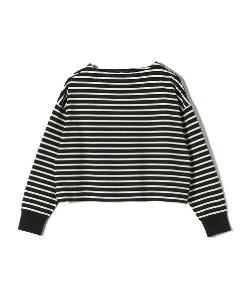 SHIPS for women / シップスウィメン カットソー（半袖以外） | SHIPS Colors:ミニ ウラケ ボーダー クロップド トップス◇ | 詳細18