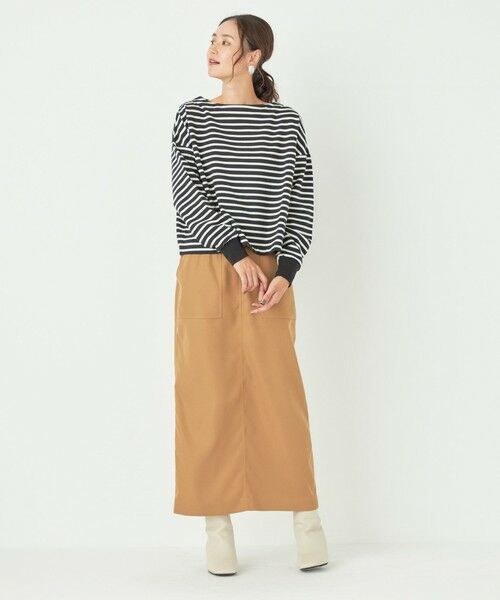 SHIPS for women / シップスウィメン カットソー（半袖以外） | SHIPS Colors:ミニ ウラケ ボーダー クロップド トップス◇ | 詳細26