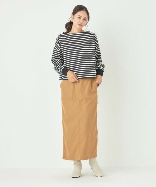 SHIPS for women / シップスウィメン カットソー（半袖以外） | SHIPS Colors:ミニ ウラケ ボーダー クロップド トップス◇ | 詳細29