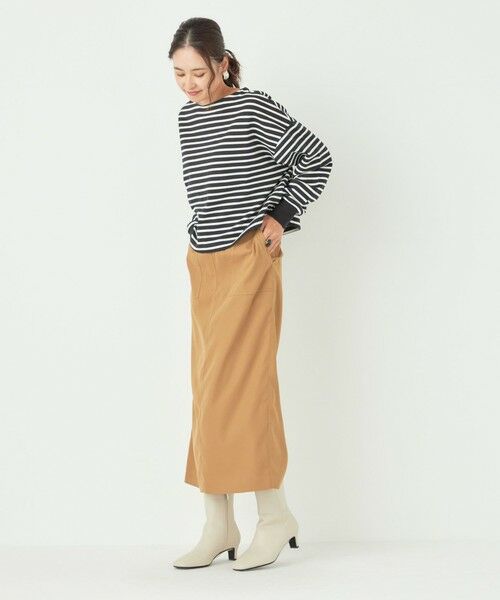 SHIPS for women / シップスウィメン カットソー（半袖以外） | SHIPS Colors:ミニ ウラケ ボーダー クロップド トップス◇ | 詳細30