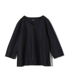 SHIPS Primary Navy Label:〈手洗い可能〉ウール ジャージー Vネック プルオーバー