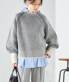 SHIPS / シップス ニット・セーター | 〈手洗い可能〉5G ウール カシミヤ リバーシブル プルオーバー ◇