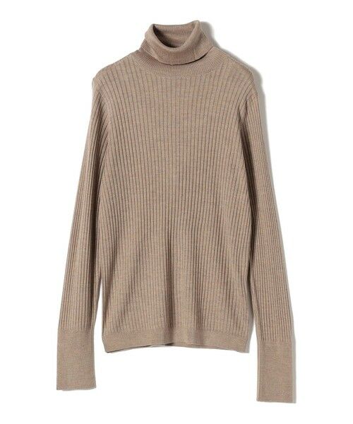 SHIPS for women/シップスウィメン SHIPS Primary Navy Label:シルク カシミヤ タートルネック ベージュ 38 SHIPS for women/シップスウィメン SHIPS Primary Navy Label:シルク カシミヤ タートルネック ベージュ 38