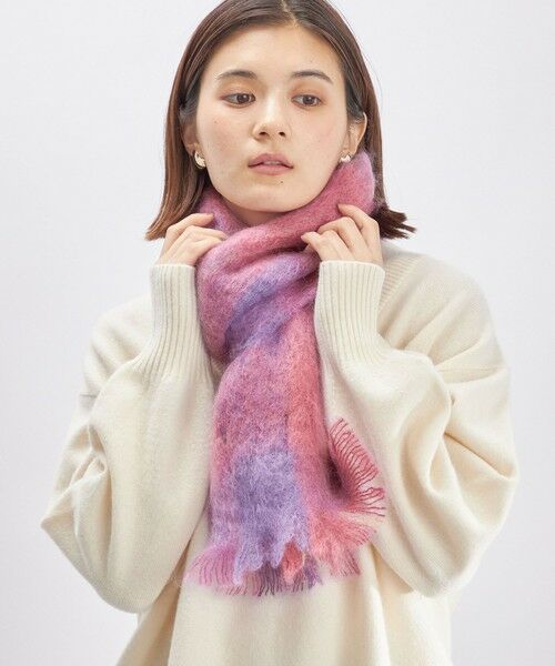 SHIPS for women / シップスウィメン マフラー・ショール・スヌード・ストール | CUSHENDALE:MOHAIR DRUMIN STOLE ◇ | 詳細7