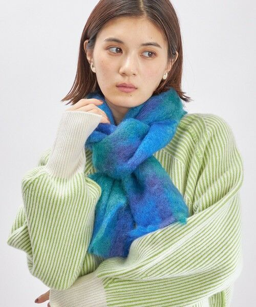 SHIPS for women / シップスウィメン マフラー・ショール・スヌード・ストール | CUSHENDALE:MOHAIR DRUMIN STOLE ◇ | 詳細12