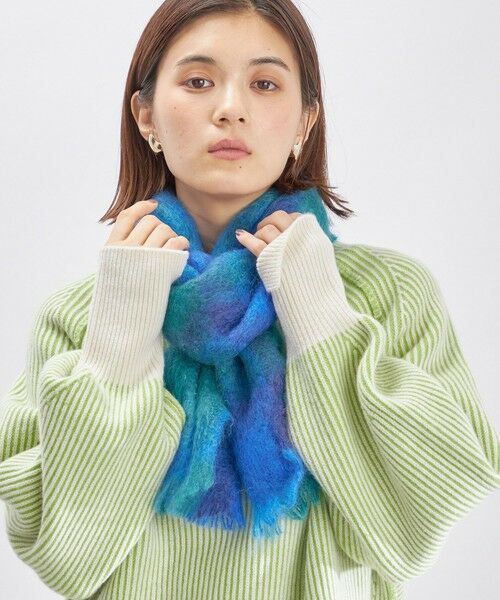 SHIPS for women / シップスウィメン マフラー・ショール・スヌード・ストール | CUSHENDALE:MOHAIR DRUMIN STOLE ◇ | 詳細13