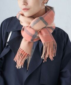 SHIPS / シップス マフラー・ショール・スヌード・ストール | チェック リバーシブル カシミヤ マフラー
