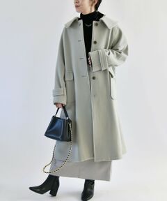 SHIPS / シップス その他アウター | quaranciel: PONTETORTO フラット カラー ロング コート