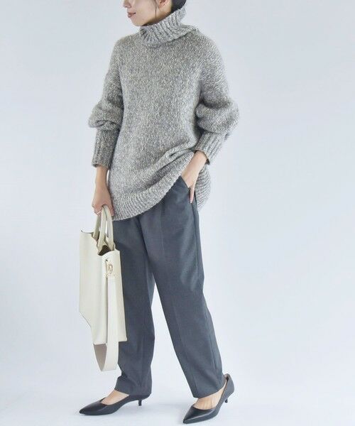 SHIPS for women / シップスウィメン ニット・セーター | quaranciel: タートル ビッグ プルオーバー right gray | 詳細6