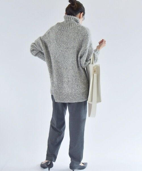 SHIPS for women / シップスウィメン ニット・セーター | quaranciel: タートル ビッグ プルオーバー right gray | 詳細7