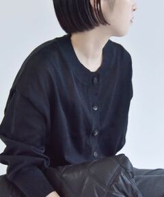 SHIPS / シップス カーディガン・ボレロ | quaranciel:〈手洗い可能〉シアー ラメ ドルマン カーディガン