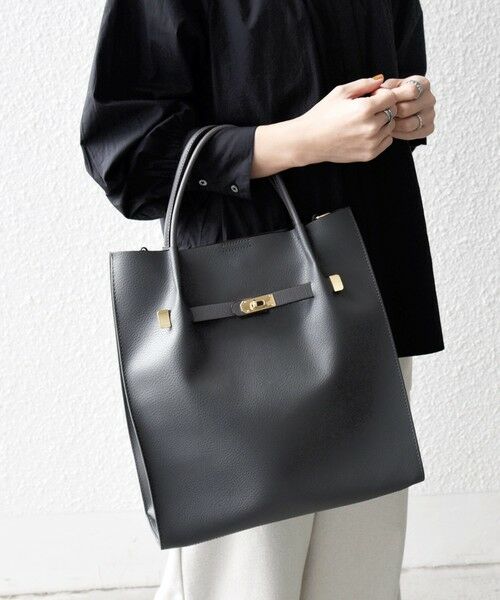 SHIPS / シップス トートバッグ | 《一部追加予約》SHIPS any: A4 メタル フィッティング トート バッグ | 詳細1