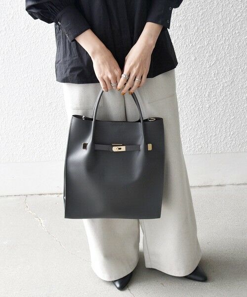 SHIPS / シップス トートバッグ | 《一部追加予約》SHIPS any: A4 メタル フィッティング トート バッグ | 詳細2