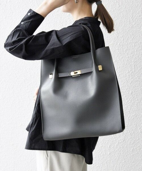 SHIPS / シップス トートバッグ | 《一部追加予約》SHIPS any: A4 メタル フィッティング トート バッグ | 詳細3