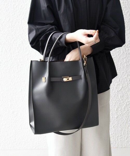 SHIPS / シップス トートバッグ | 《一部追加予約》SHIPS any: A4 メタル フィッティング トート バッグ | 詳細4