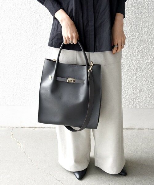 SHIPS / シップス トートバッグ | 《一部追加予約》SHIPS any: A4 メタル フィッティング トート バッグ | 詳細5