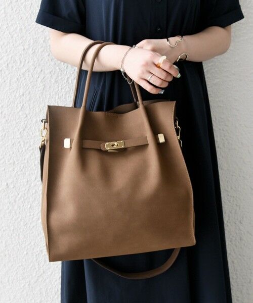 SHIPS / シップス トートバッグ | 《一部追加予約》SHIPS any: A4 メタル フィッティング トート バッグ | 詳細25