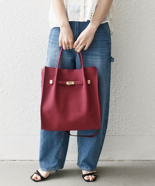 SHIPS / シップス トートバッグ | 《一部追加予約》SHIPS any: A4 メタル フィッティング トート バッグ | 詳細28