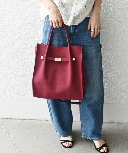 SHIPS / シップス トートバッグ | 《一部追加予約》SHIPS any: A4 メタル フィッティング トート バッグ | 詳細29