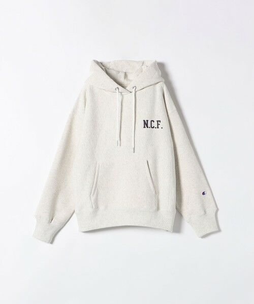 SHIPS for women / シップスウィメン パーカー | Champion:〈洗濯機可能〉フーデッド カレッジ ロゴ スウェット 23AW | 詳細1